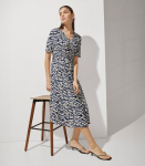 Zabaione Naiste kleit SO44RINA KL*P4068, tumesinine/valge