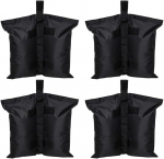 4 raskuskoti komplekt, jalgade raskused lehtlale, raskuskott, lehtla raskus, liivakotid kaalumiseks, h&uuml;pikakna varjualusele, p&auml;ikesevari alus, t&auml;idetav, korduvkasutatav, must