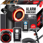 Jalgratta alarm integreeritud tagatulega, vargusvastane, veekindel Ip65