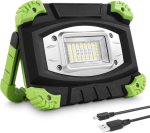 Lepro Led akutoitel prožektor, laetav alumiiniumist matkalamp, 20 W, 2000 luumenit, t&ouml;&ouml;valgusti 5 valgustusrežiimi ja 5200 Mah akupangaga, h&auml;daolukordadeks, telkimiseks