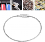 Eunewr roostevabast terasest traadist v&otilde;tmehoidja, h&otilde;bedane terastraadist v&otilde;tmehoidja, tross lukustuskruviga, multifunktsionaalsed v&otilde;tmehoidjad pagasisiltide riputamiseks, 60 tk