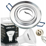 S&uuml;vistatav halogeenvalgusti klaasist &uuml;mmargune reguleeritav + gu10 led 4,5w 3 v&auml;rvi