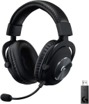 Logitech G Pro X Lightspeed juhtmevabad m&auml;nguri peakomplekt Blue Vo Ce mikrofoniga, 50 mm Pro-g k&otilde;larid, Dts Headphone: X 2.0 ruumiline heli e-spordiks, 20+ tundi aku kestvust, Pc / Mac, must