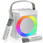 Karaoke masin lastele, bluetooth komplekt Led-i ja 2 mikrofoniga