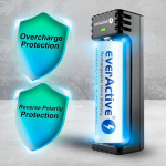 Everactive Lc-100 professionaalne kiire micro Usb laetav liitiumioonaku laadija 1 x Lc-100 akupakile - must