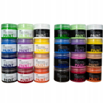 Profil komplekt 24 v&auml;rvi heledate ja tumedate kangaste v&auml;rvimiseks 12x25 ml ja 12x25 ml