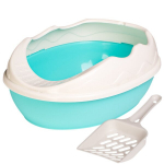 Kassiliivakast koos k&uuml;hvliga, Furrever Friends Purrfect Point Turquoise, k&otilde;rge servaga, kerge, vastupidav, t&uuml;rkiissinine