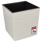 Kadax lillepott 25 cm beežikas koos sisuga