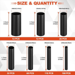 Leontool termokahanevate torude komplekt 3:1 isekleepuv mereklassiga kahanev &uuml;mbris 7 suuruse sortiment elektriisolatsiooniks veekindel t&ouml;&ouml;stuslik termokahanev toru 400 tk