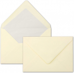 Gustav Neuser kreemjad &uuml;mbrikud - din c5 - voodriga - 90 g/m&sup2; - 16,2 x 22,9 cm - niiske liimusega terava klapiga - kvaliteetsed &uuml;mbrikud - 25 tk