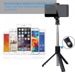 Selfie-pulk statiiv pikendatav monopod juhtmevaba selfie-pulk &uuml;hildub samsung galaxy s10 s10 plus s10e s10 lite s9 s9 plus s8 s8 plus s7 s7 edge s6 s5, j8 j7 j6 plus j6 j5 plus bluetoothiga