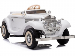 Kahekohaline elektriauto Retro Mercedes 540K, valge