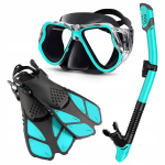 Snorgeldamise komplekt mask Snorkel ujumise lestad
