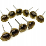 10 tk komplekt. traatharjaga otsik dremelile / mini lihvimismasinale 25mm