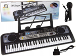 Keyboard mikrofoniga, muusikainstrument, must, mikrofon, noodistend