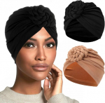 Xepst 2 t&uuml;kki turban naiste keemiaravi m&uuml;tsid, keemiaravi v&auml;him&uuml;ts, eelnevalt seotud beanie keemiaravi peakate, plisseeritud m&uuml;ts, pehme turban, peapael juuste v&auml;ljalangemise vastu naistele, must, khaki