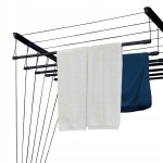 Rodeno lae pesukuivatusrest, vastupidav, must, 7 varrast, 150 cm