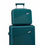 Kohver M ja suur kosmeetikakohver Jupiter, roheline