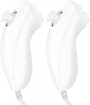 Sporgo 2 nunchuk kontrolleri wii jaoks: wii u videom&auml;ngupult, parem nunchaku kontroller koos motion plusiga, asendus nunchuck kontrollerid &uuml;hilduvad suurep&auml;raselt wii ja wii u konsooliga