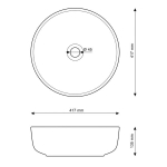 Granitan Teo t&ouml;&ouml;pinna valamu &uuml;mmargune valge keraamiline vannitoa valamu