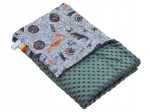 Minky puuvillane suvine kerge beebitekk voodisse 100x135cm