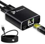 Reagle Adapter Splitter Switch Splitter Lan Ethernet 2xrj45 1000m 1gb