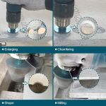 Minlaycut teemantviilud 75 mm teemants&otilde;rmfrees aukude suurendamiseks plaatides, portselanis, marmoris, keraamikas, graniidis