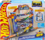 Hot Wheels Gnl70 Hot Wheels City Stunt Garage m&auml;ngukomplekt t&otilde;stukiga, v&auml;rviline komplekt, kingitus lastele vanuses 3 kuni 8 aastat