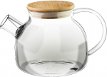 Wilmax Wl-888810/a borosilikaatklaasist teekann bambuskaanega, mahutavus 950 ml