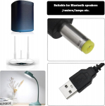 Yinettech usb 5 v kuni dc 12 v toitekaabel dc 4.0 mm x 1.7 mm pinge muunduri step-up kaabel toiteadapteri kaabel ruuteritele modemitele bluetooth k&otilde;larile must