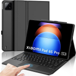 Sengbirch klaviatuurikohver xiaomi pad 6s pro 12.4 tolli 2024 jaoks, itaalia paigutus, eemaldatav bluetooth klaviatuur puuteplaadiga xiaomi pad 6s pro 12.4 tolli jaoks, must