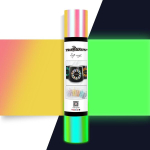 Teckwrap 0,3 m x 1,5 m holograafiline kleepuv vin&uuml;&uuml;l k&auml;sit&ouml;&ouml;l&otilde;ikuritele, siltidele, plotteritele, helendab pimedas, opaal virsiku kollakasroosa