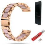 "Best Accessories" roostevabast terasest kellarihm, laiusega 20 mm, golden rose + pink pearl