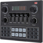 Stereo helimikser, V9 Bluetooth helikaardi stereo helimikser, professionaalne helimikseri helikaart Usb, Bluetooth, digitaalne Mp3 arvuti helimikser arvutim&auml;ngude mobiiltelefoni otse&uuml;lekandeks