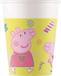 Procos 93471 Peppa Pig peo topsid, max. mahutavus 200 ml, pakis 8 &uuml;hekordselt kasutatavat pabertopsi, laste s&uuml;nnip&auml;evapeo lauan&otilde;ud, Fsc&reg; Mix