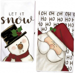 Tcnzdy 2 tk j&otilde;uluteer&auml;tikute komplekt, 40 x 60 cm, j&otilde;ulur&auml;tikud, moodsad k&ouml;&ouml;gir&auml;tikud, j&otilde;uluvana teer&auml;tikud vannituppa, k&ouml;&ouml;ki, kuivatuslapp, j&otilde;ulukaunistus