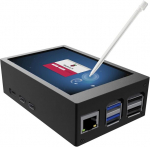 Raspberry pi 5, 3,5-tolline monitor metallkorpuse ja jahutusventilaatoriga, 320 x 480 piksline takistuslik puutetundlik tft lcd-ekraan