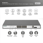 Digitus 18 pordiga fast ethernet poe v&otilde;rgul&uuml;liti 16x rj45 poe + 2x combo rj45/sfp - 250w poe eelarve - 19 tolli - 10/100 mbps