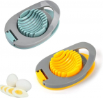 Lapono munaviilutaja, 2 tk, multifunktsionaalne k&auml;sitsi abs munal&otilde;ikur roostevabast terasest traatidega, k&otilde;vaks keedetud munadele, n&otilde;udepesumasinas pestav, professionaalne keedetud munade, maasikate, seente jaoks (sinine hall)