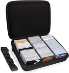 Mumlicha kauplemiskarditasku 2200+ kaardile, kauplemiskarditasku &uuml;hildub Mtg, Tcg, Magic Commander, Against Humanity, Yugioh kaartidega, kaarditasku spordikaartidele (must)