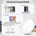 Flintronic juhtmevaba laadimisalus, 15w juhtmevaba laadija, juhtmevaba laadija induktiivne laadimisjaam, induktsioonlaadija iphone 16/15/14/13/12 pro max plus airpods 2/pro samsung galaxy s22/s21 jaoks