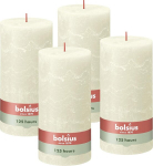 Bolsius Rustic postk&uuml;&uuml;nal xxl - elevandiluu - 4 tk pakis - 20 x 10 cm - dekoratiivk&uuml;&uuml;nlad - p&otilde;lemisaeg 125 tundi - l&otilde;hnatu - sisaldab looduslikku taimset vaha - ilma palmi&otilde;lita