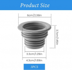 3 &auml;ravoolutoru tihendusvooliku komplekt, &auml;ravoolutoru tihendusvoolik, pesumasina &auml;ravooluadapter, valamu tihend, kummist muhv sifooni &auml;ravoolutoru, l&otilde;hnavastane, pesumasinale, k&ouml;&ouml;gile, vannitoale