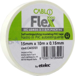 10 valget isolatsiooniteipi 15 mm x 10 mm x 0,15 mm kaabel Ca15101 Pvc isekustuv Iec Rohs elektrikule liim 15 x 10 mm/m