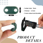 Photect kinnituskomplekt, ilmastikukindlad kinnitusklambrid pvc privaatsusekraanile, 100 privaatsusekraani matt, kinnitusklambrid 100 kinnitusega, pvc plaadid, traat, kaablisidemed aeda, murule (roheline)