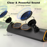 Soulion R50 arvutik&otilde;lar, bluetooth ja 3,5 mm arvutik&otilde;lar, usb toitega, v&auml;rvilised tuled, l&uuml;litiga soundbar, stereo ruumilise heli soundbar pc, lauaarvuti, s&uuml;learvuti jaoks