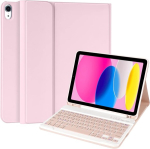 Klaviatuur ipadile, mudel 10a 2022, &uuml;mbris ipad 10 gen 2022 jaoks, eemaldatava bluetooth-klaviatuuriga, hispaania bluetooth-klaviatuur koos &ntilde;-ga, kaitse&uuml;mbris pesa ja autoga ipad 10.9 2022 jaoks