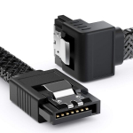 3x 60cm Sata 3 kaablit, 6 Gb/s, L-pistik 90&deg;