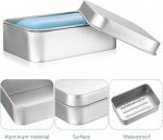 2 reisiseebikarpi, alumiiniumist seebikarp, veekindlad reisiseebikarbid kuivatusrestiga, seebikarp, seebialus, seebikarp, metallist karp, seebin&otilde;u, tahke &scaron;ampooni hoiukarp