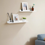 Seinariiul, 10x60x5/2 cm, Valge, Seinariiul, SONGMICS LWS60WT, 10x60x5/2 cm, Valge